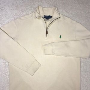 Polo Ralph Lauren |Cream White Quarter Zip Sweater